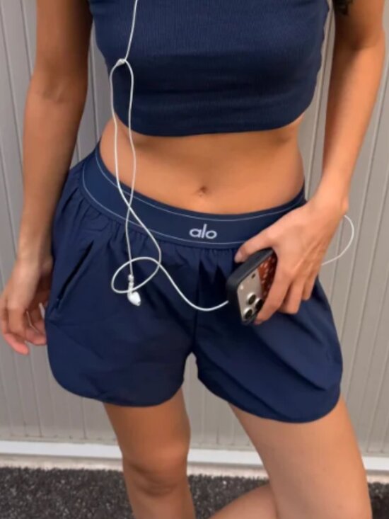 ALO Yoga Pants - Alo Yoga💙Match Point Short Navy Blue Women’s Athletic Shorts